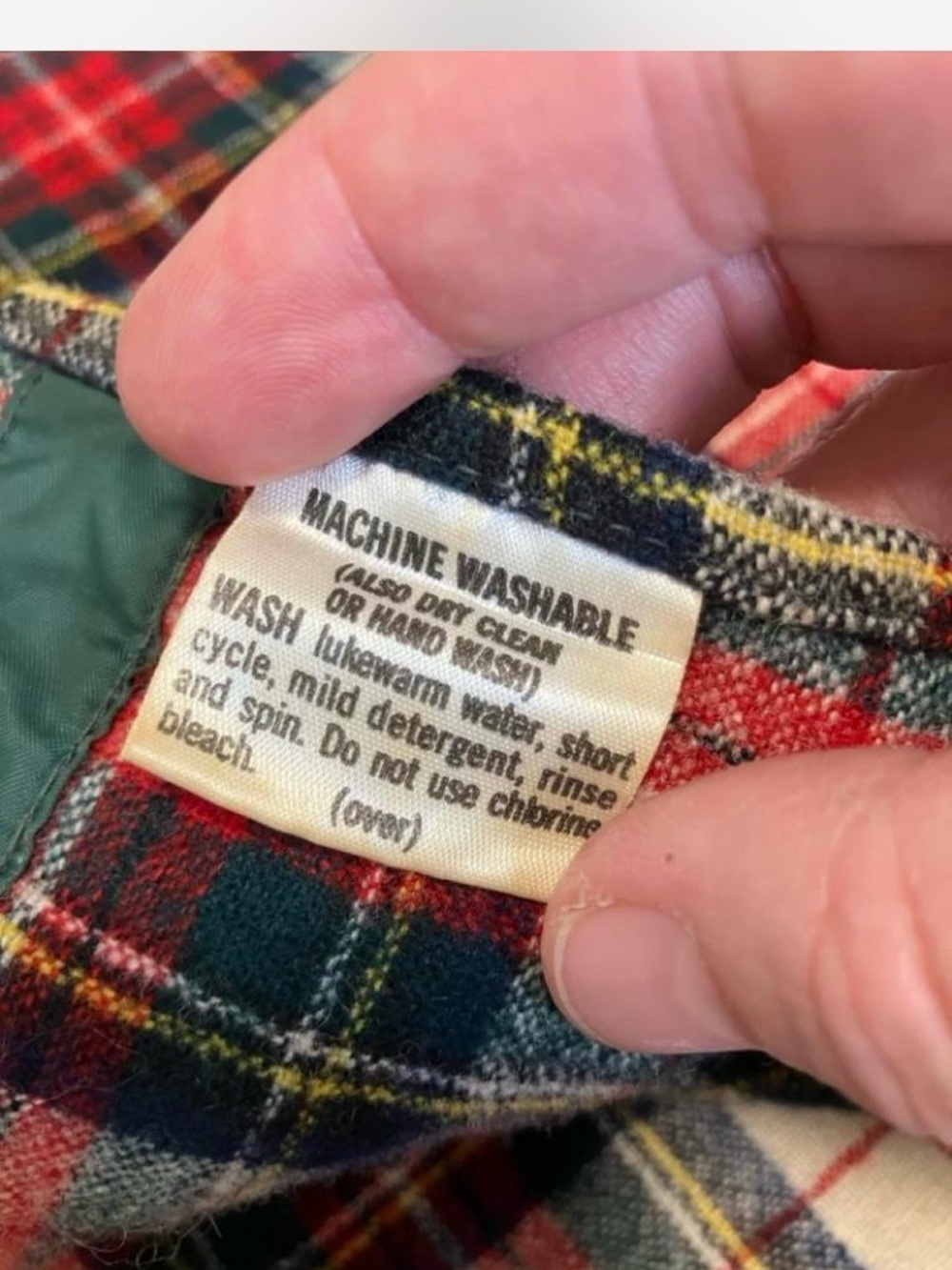 Pendleton Virgin Wool Quilt Lined Plaid Button Down USA Made Size Medium - Picture 7 of 7